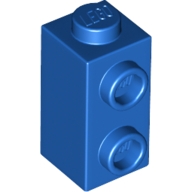 Yapı Taşı +2 Yan Çıkıntı-Dönüştürücü 1x1x1.3 - Mavi