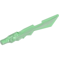 Mini Buz Kılıcı tırtıklı kenar - Silah 48mm - Şeffaf-Yeşil - Beyaz