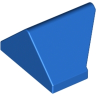 Çatı Başlangıç Köşesi 45° Ters Eğim Bitiş Kenarı 1x2 - Mavi