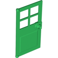Yuvarlak kulplu 4 bölmeli ve kilitli kapı 1x4x6 - Yeşil