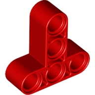 T-Form Kalın Yapı Kolu 5 delikli 3x3 - Kırmızı