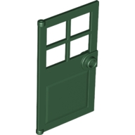 Yuvarlak kulplu 4 bölmeli ve kilitli kapı 1x4x6 - Koyu-Yeşil